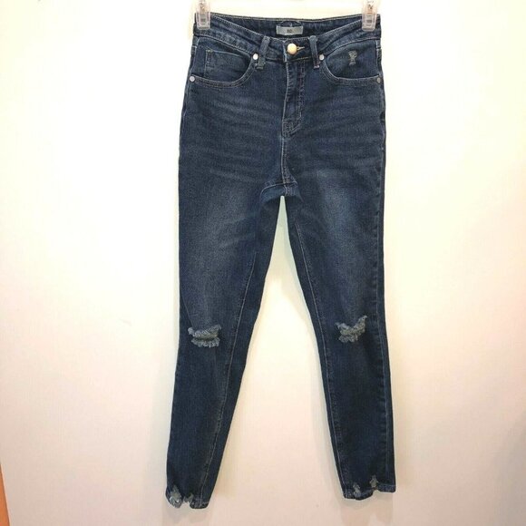 BP Be Responsible Womens Size 24 x 31 Distressed Skinny Denim Mom Jeans - Picture 4 of 12